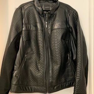 Lane Bryant Black Faux Leather Jacket